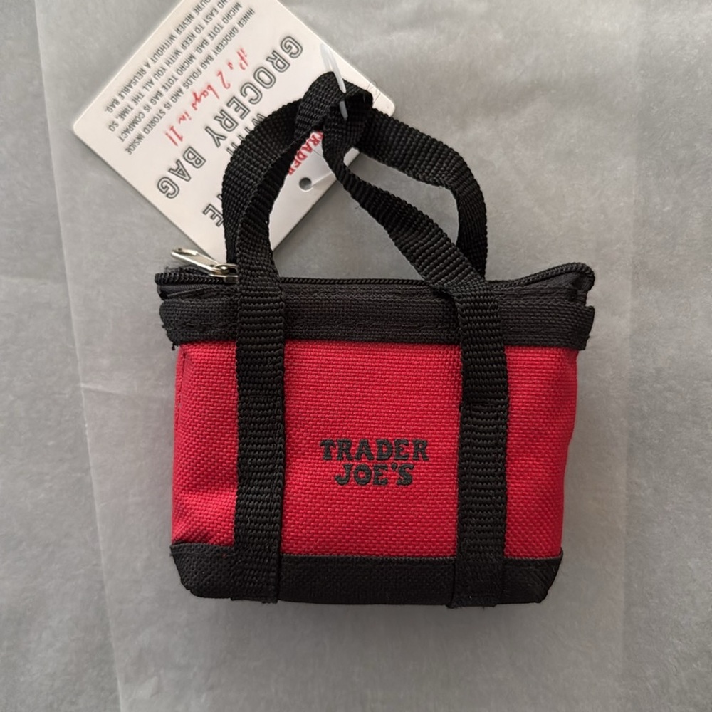 Trader Joe’s Red Mini Tote Bag - Picture 7 of 7